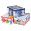 3 Collapsible Storage Boxes With Handles 37x31x16 cm