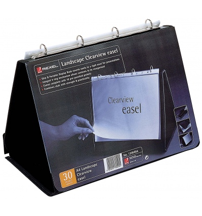 Rexel A3 Landscape Clearview Easel Black [817228]