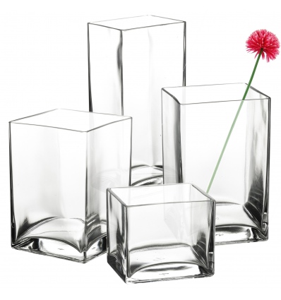 Assorted Square Vases