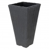 Stone Effect Woven Rattan Look Planter [579936]