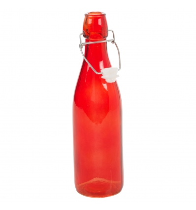 Glass 1L Coloured Bottle with Swing Top Lid