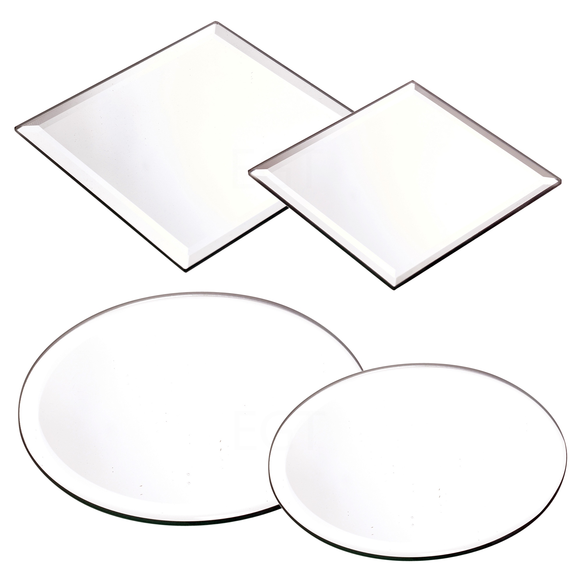 Round Square Mirror Candle Plate Cake Stand Wedding Centrepiece