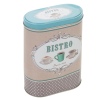 Oval Storage Tin Box Bistro Design [964619]