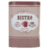 Oval Storage Tin Box Bistro Design [964619]