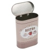 Oval Storage Tin Box Bistro Design [964619]