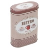 Oval Storage Tin Box Bistro Design [964619]