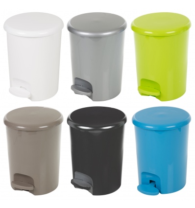 5 Litre Coloured Pedal Bin