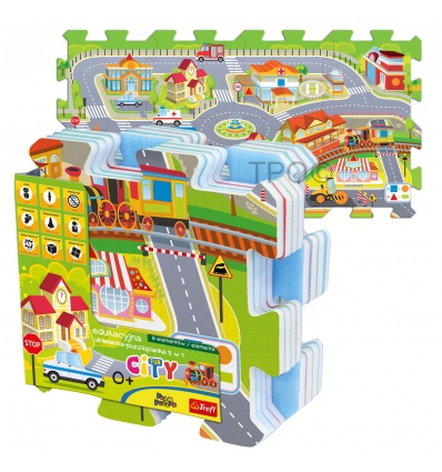 Educational 5 In 1 Foam Puzzle - City Fun [60696]