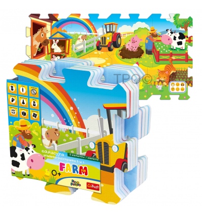 Educational 5 In 1 Foam Puzzle - Farm Fun [60697]