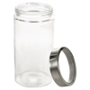 Clear Container with Metal Lid