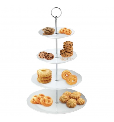 4 Tier Flower Ceramic Cake Stand [602435]