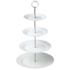 4 Tier Flower Ceramic Cake Stand [602435]