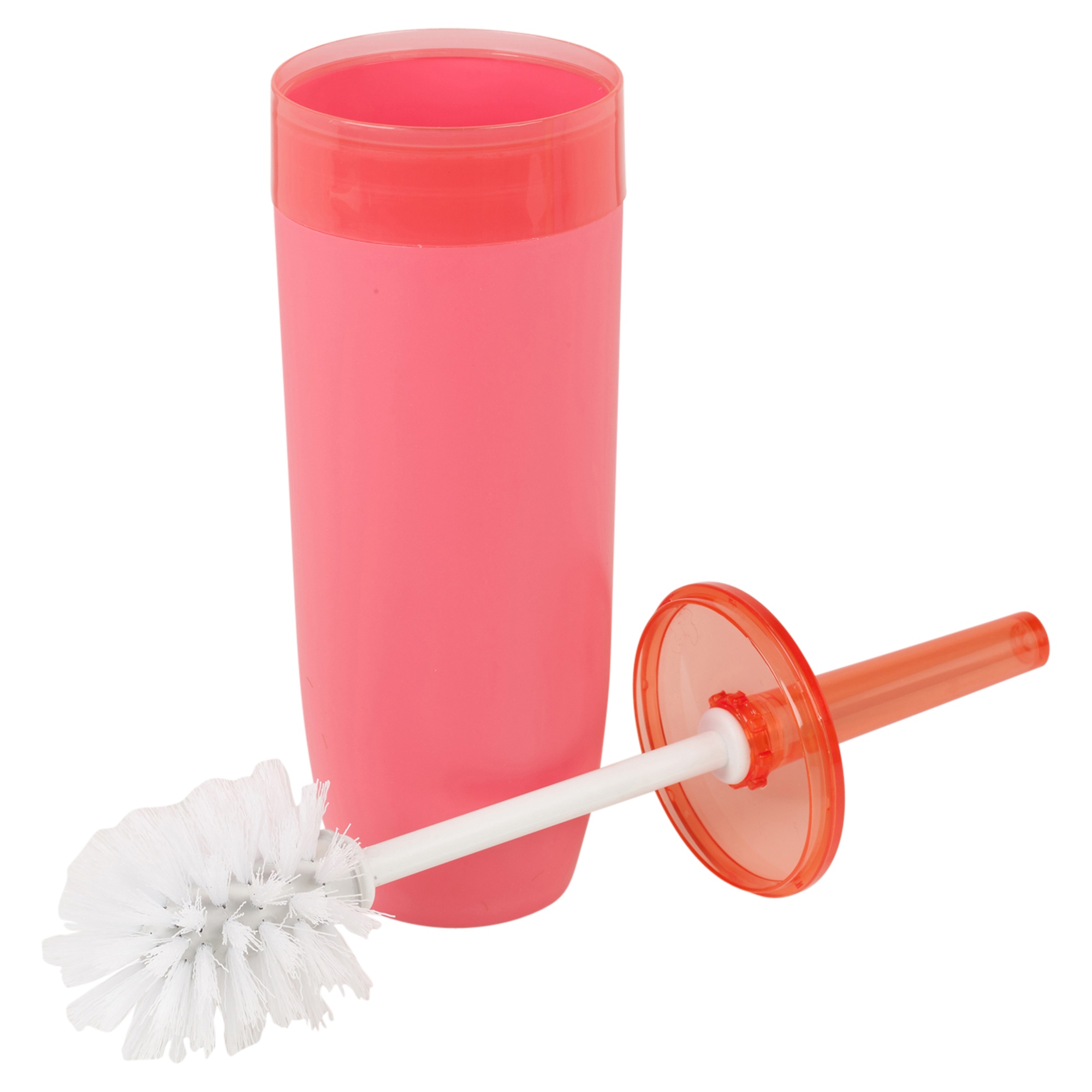Neon Coloured Toilet Brush Bathroom Cleaning Brush Holder Set