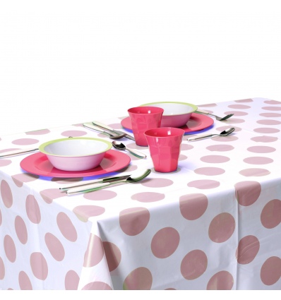 PEVA Polka Dot Tablecloth 150x220cm [102567]