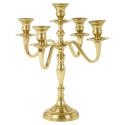 Gold 31cm 5 Arm Candle Holder [036343]