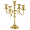 Gold 31cm 5 Arm Candle Holder [036343]