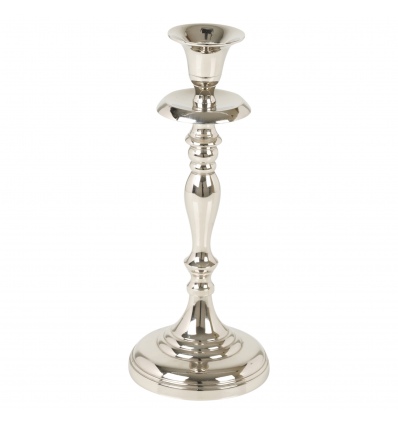 Nickel Plated Candle Holder 25cm [333033]