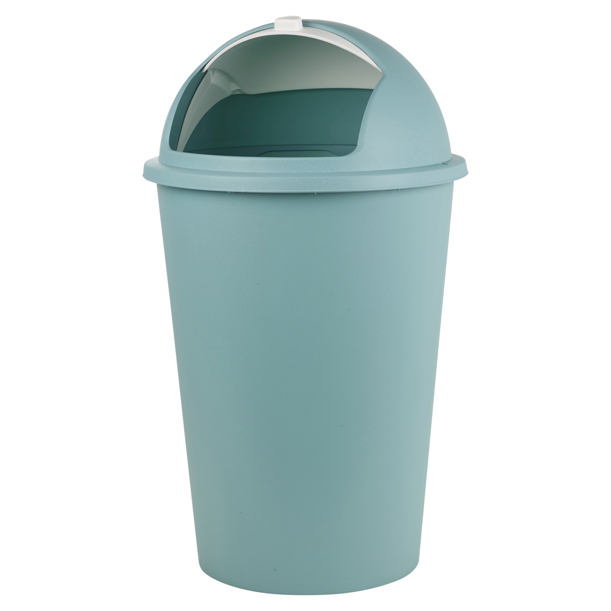 Plastic 50L Roller Top Lid Bins Bullet Waste Dustbin Rubbish Garbage