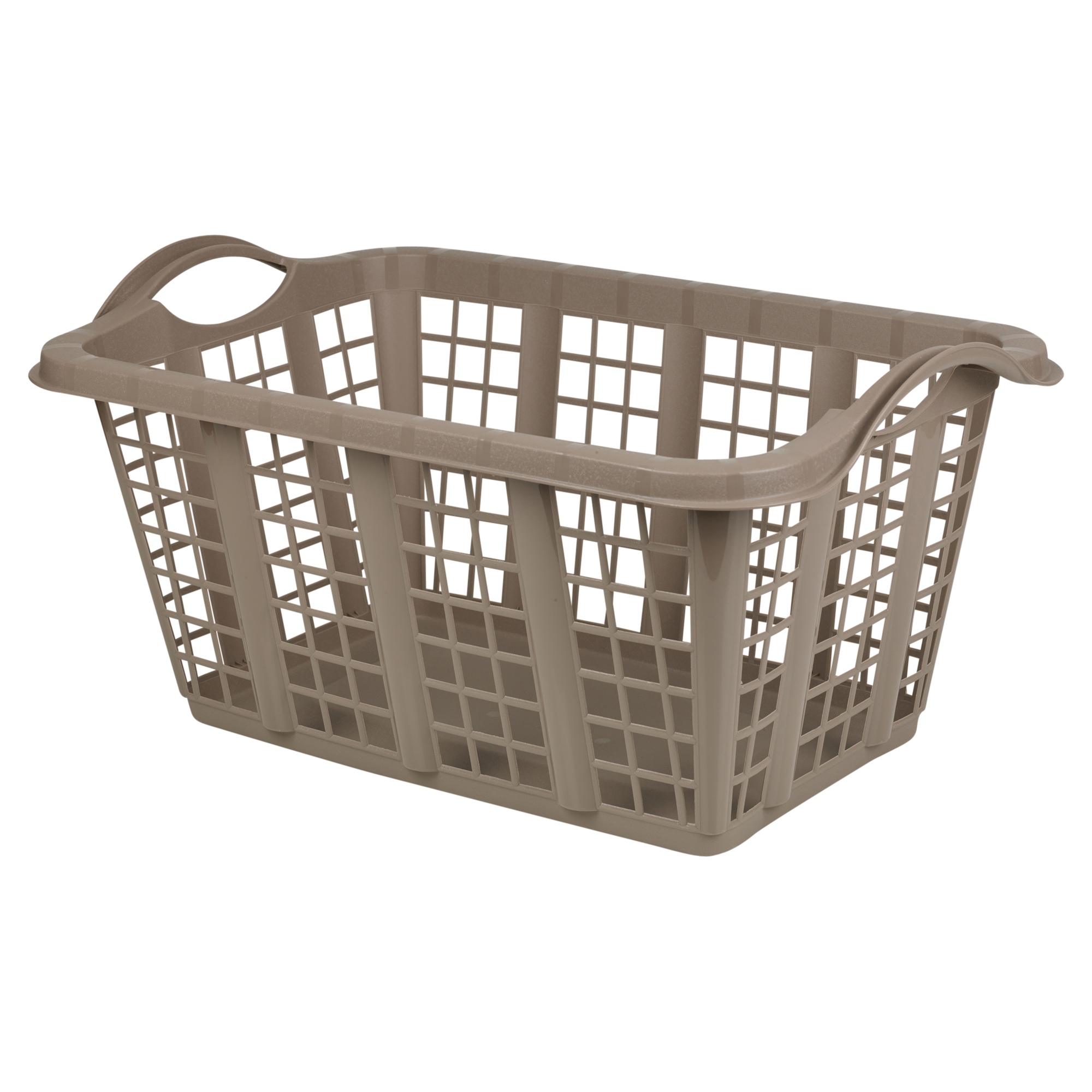 Large 60L Pastel Laundry Basket With Folding Handles Storage Washing Bin Plastic eBay