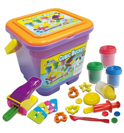 22pc Cube Bucket Dough Set [11805][430796]