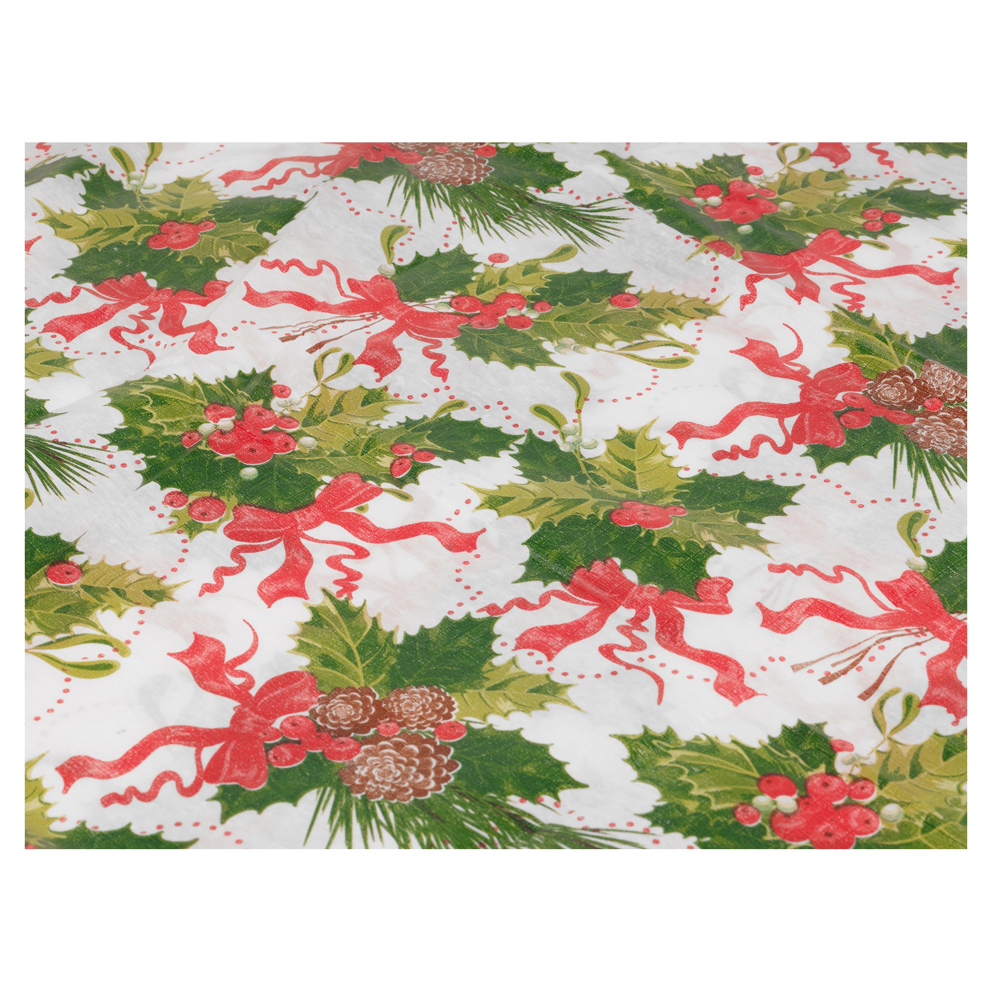 Disposable Christmas Tablecloth Festive Rectangle Table ...