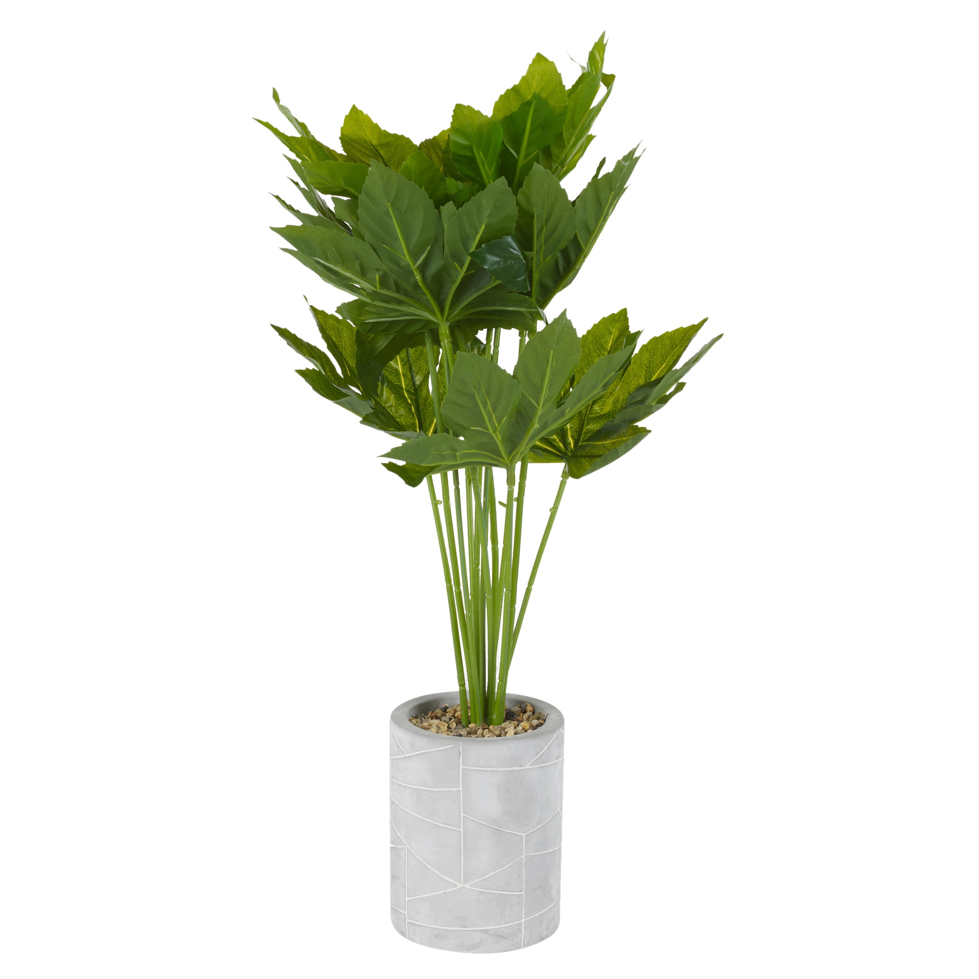 Artificielle Plante Verte Arbre Stone Pot Home Office Tropical Décoration Réaliste