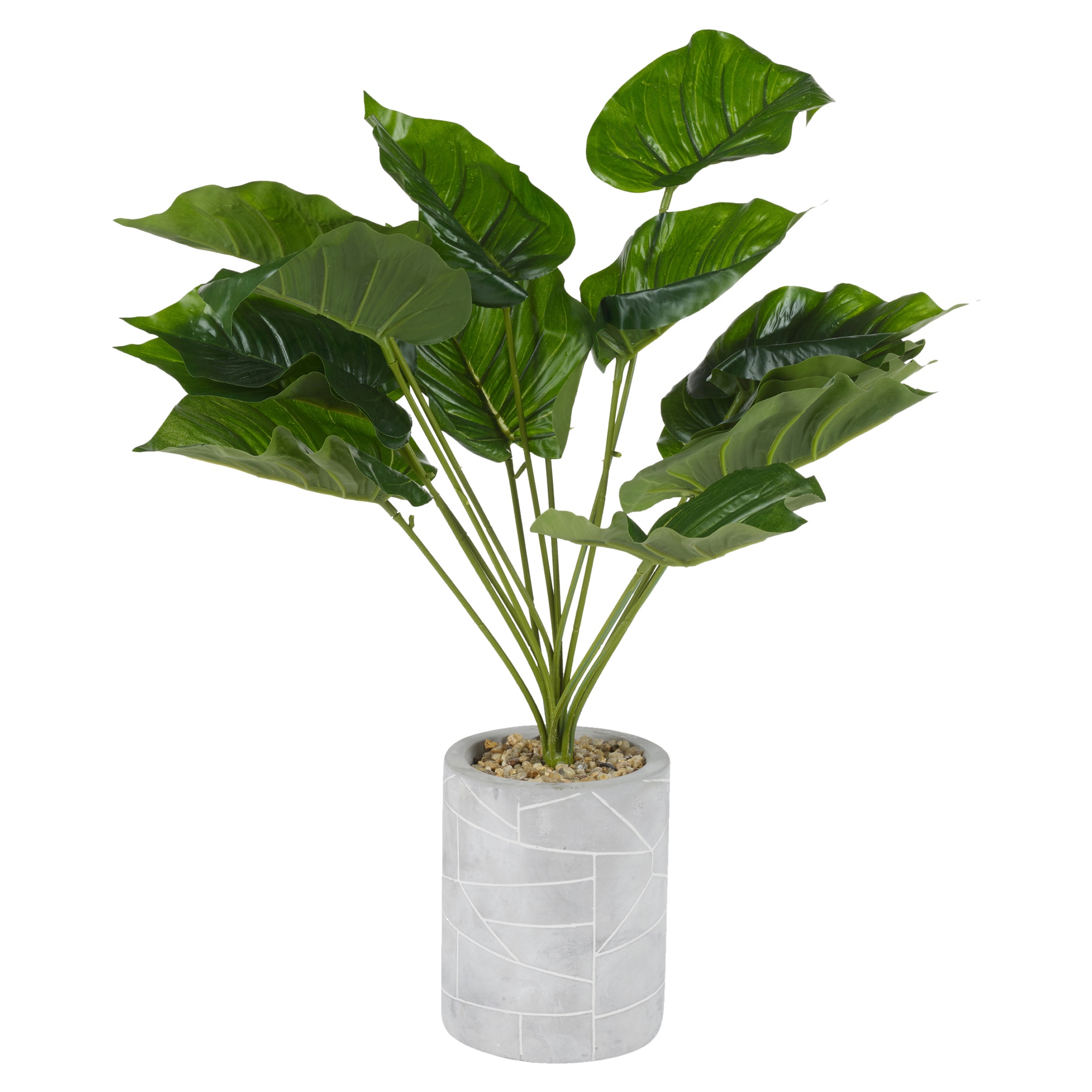 Artificielle Plante Verte Arbre Stone Pot Home Office Tropical Décoration Réaliste