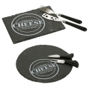 3pc Round Cheese & Knife Set [557972