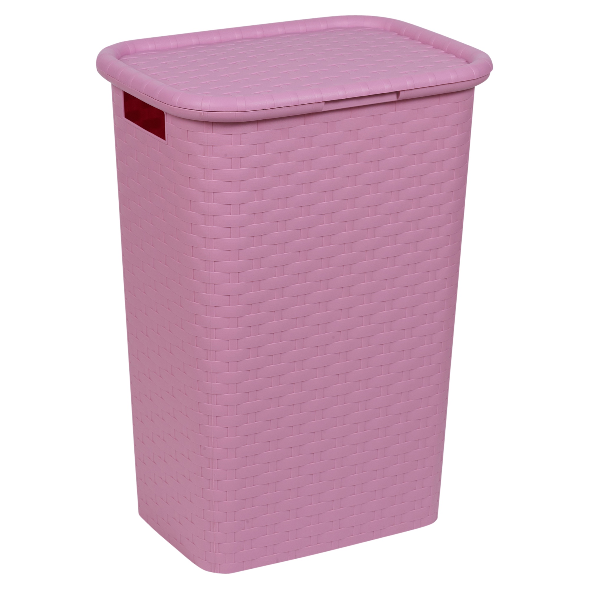 60 Litre Rattan Laundry Basket With Lid Washing Hamper Storage Large