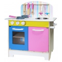 Pink & Blue Wooden 25pc Kitchen Set Inc Accessories [253152]