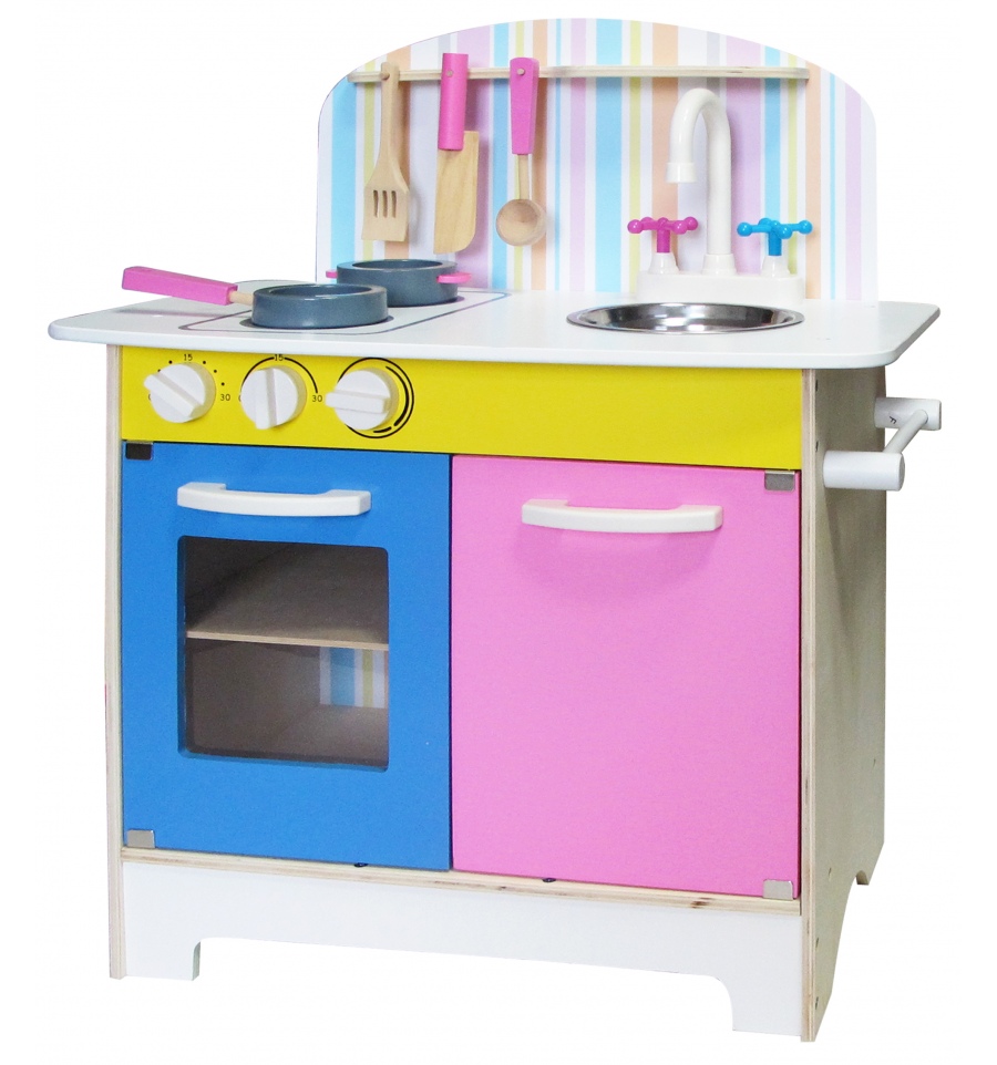 Wooden Kitchen Set | 25pc Kids Toys