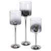 Set of 3 Silver Candle Holder [370472]