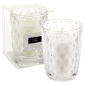 Aromatic White Candle In Glass Holder - Clear Cotton