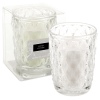 Aromatic White Candle In Glass Holder - Clear Cotton