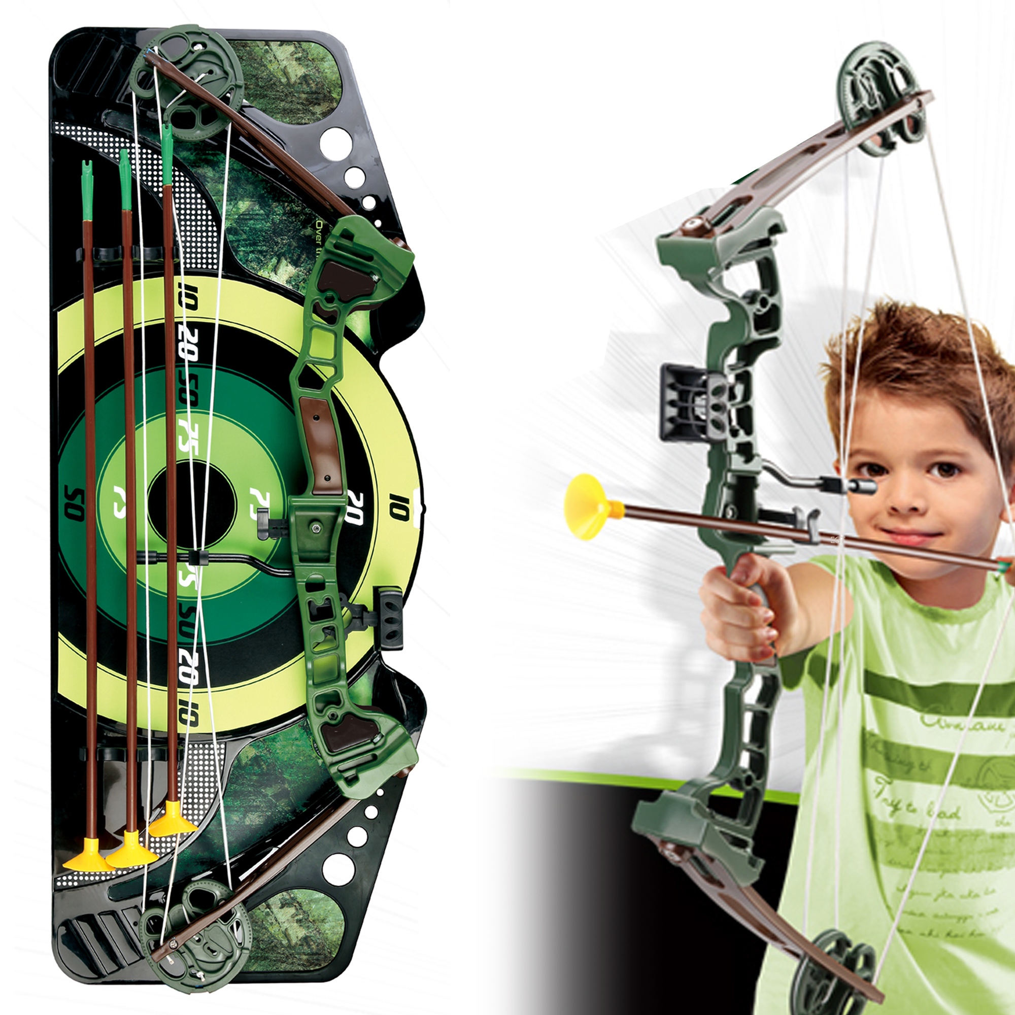 Kids Bow And Arrow Kids Bow & Arrow Set With Arrows Target Hunting Toy Gun Archery