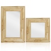 Mirror with Wooden Frame