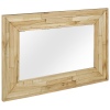 Mirror with Wooden Frame