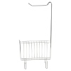 Chrome Toilet Roll Holder Stand With Magazine Rack [234510]