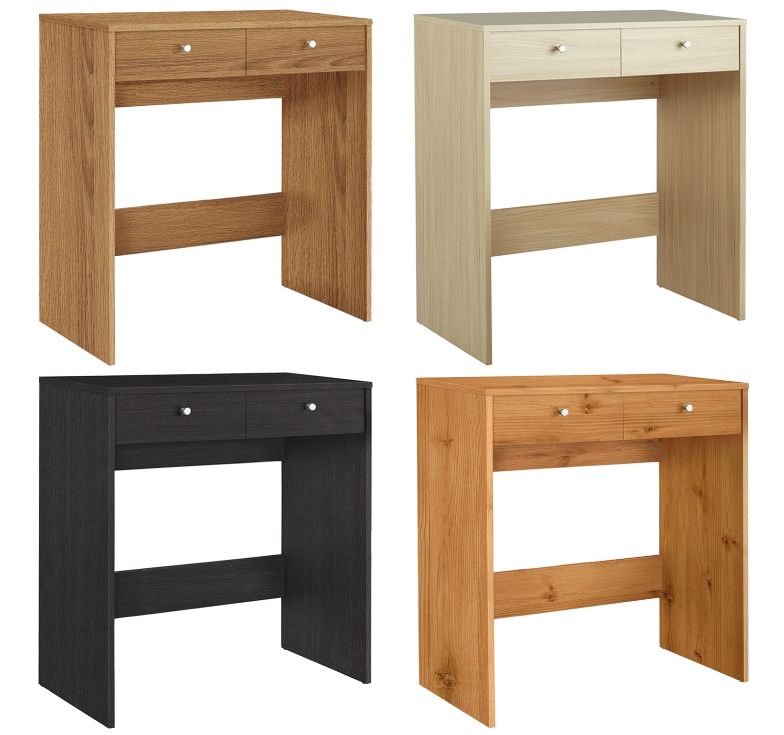 Malibu 2 Drawer Dressing Dresser Table Wooden Vanity Desk Bedroom Furniture Unit Ebay