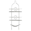 3 Tier Patterned Design Chrome Hanging Shower Caddy [234572]