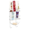 3 Tier Patterned Design Chrome Hanging Shower Caddy [234572]