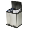 24L Stainless Steel 2 Compartment Bin [712792]