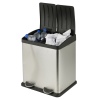 40L Stainless Steel 2 Compartment Pedal Bin [712793]