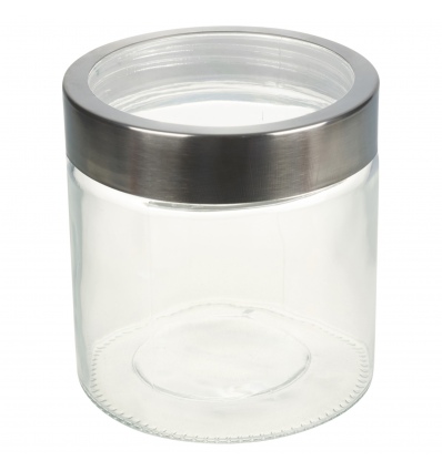 Clear Container with Metal Lid