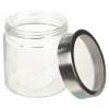 Clear Container with Metal Lid