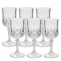 6pc Crystal Effect Wine Glasses 200ml [053066]