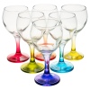 Wine Glass 6.21cl Colored Stem [151316]
