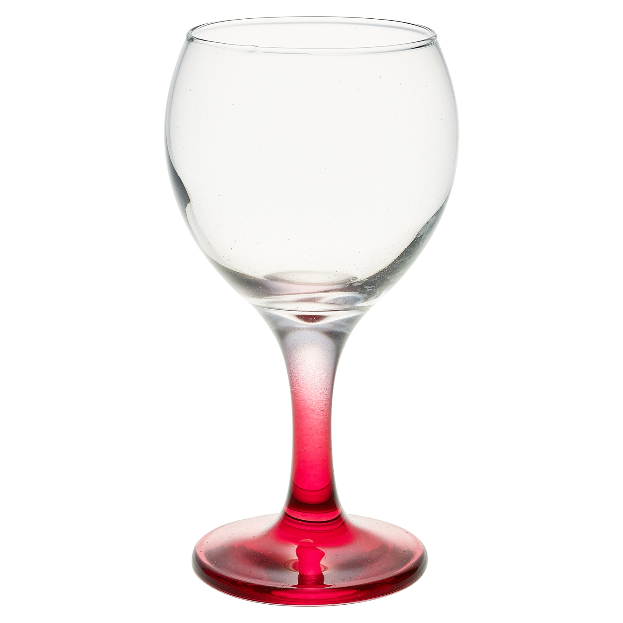 Coloured 6pc Set 210ml Cocktail Stem Wine Glasses Red White Wedding