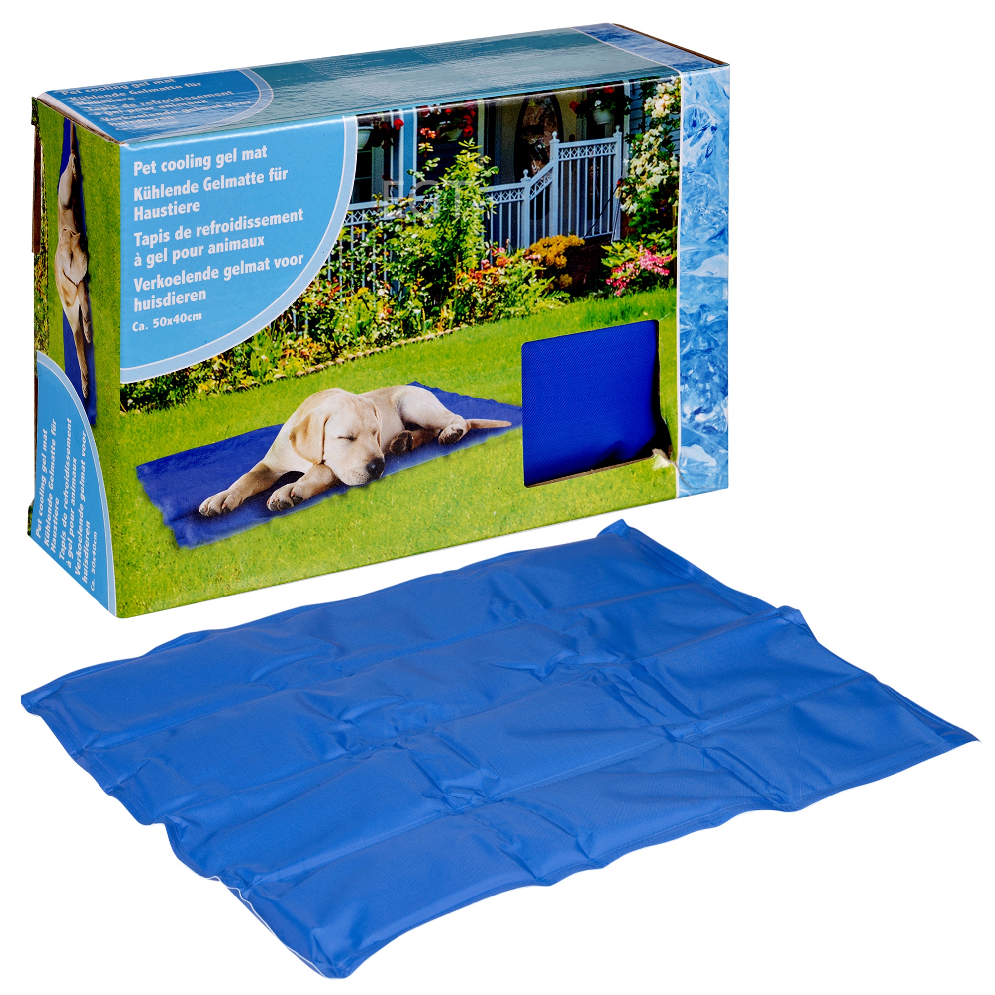 Pet Self Cooling Gel Mat Summer Heat Dog Cat Resting 50 X 40cm