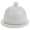 White Ceramic Butter Dish